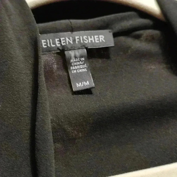 Eileen Fisher Organic Linen Cotton Airy Tuck Long Cardigan Easy Fit, Thigh Leng - Picture 6 of 6